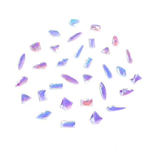 Unicorn Mixed Fancy Shaped Crystals for Nails - The Unicorn's DenCrystals