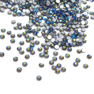 SS6 Black Diamond AB Flatback Crystals - 1440 Crystals - The Unicorn's DenCrystals