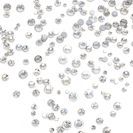 Mixed Sizes Crystal Flatback Crystals - 400 Crystals - The Unicorn's DenCrystals