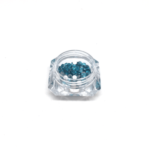 SS12 Aquamarine Flatback Crystals - 300 Crystals - The Unicorn's DenCrystals