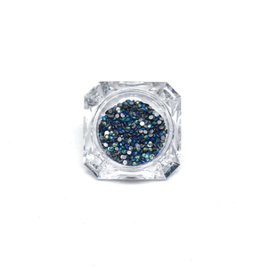 SS4 Black Diamond AB Flatback Crystals - 1440 Crystals - The Unicorn's DenCrystals