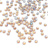 SS10 Peach AB Flatback Crystals - 300 Crystals - The Unicorn's DenCrystals