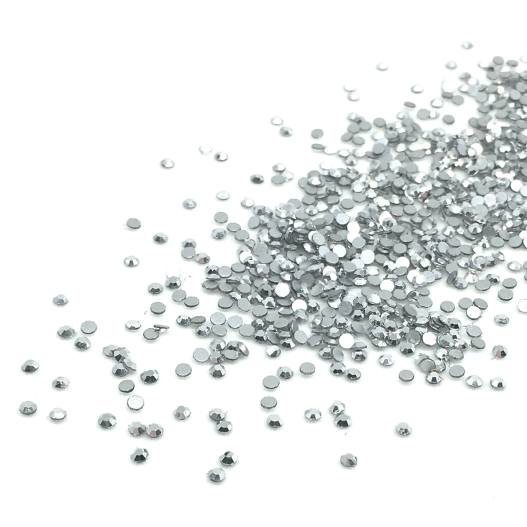 SS3 Silver Chrome Flatback Crystals - 1440 Crystals - The Unicorn's DenCrystals