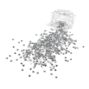 SS8 Silver Chrome Flatback Crystals - 500 Crystals - The Unicorn's DenCrystals