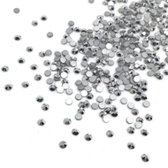 SS8 Silver Chrome Flatback Crystals - 500 Crystals - The Unicorn's DenCrystals