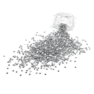 SS6 Silver Chrome Flatback Crystals - 1440 Crystals - The Unicorn's DenCrystals