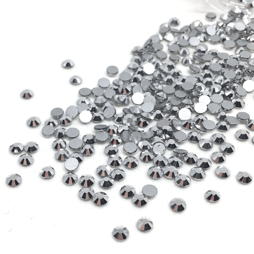 SS12 Silver Chrome Flatback Crystals - 300 Crystals - The Unicorn's DenCrystals