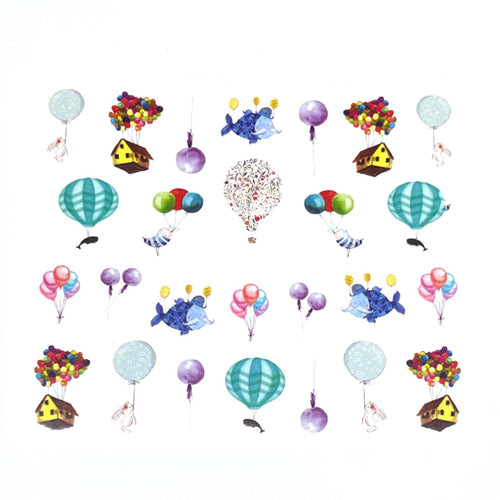 Up and Away - Water Decals for Nails - The Unicorn's DenWater Decals