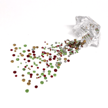 Festive Cheer Mixed Sizes Flatback Crystals - 300 Crystals - The Unicorn's DenCrystals