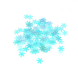 Iridescent Blue Snowflakes - The Unicorn's DenNail Art