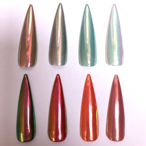 Opal Unicorn Chrome Powder for nails - The Unicorn's Denchrome