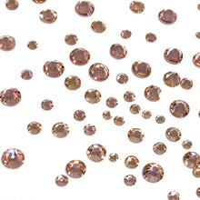 Rose Gold Nail Crystals - 300 Mixed Sized Crystals - The Unicorn's DenCrystals