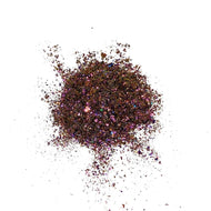 Peacock Chrome Flakes - Pink Rust - The Unicorn's Denchrome