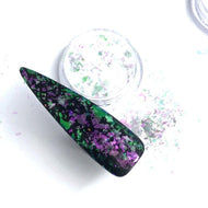 Pink/Emerald Unicorn Chrome Flakes - The Unicorn's Denchrome
