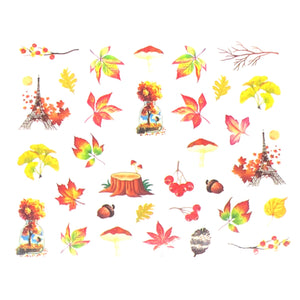 Autumn in Paris - Water Decals for Nails - The Unicorn's Den