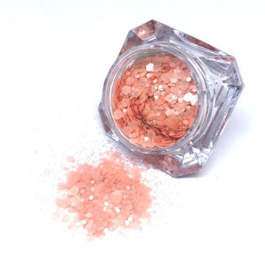 ‘Peachy Keen’ Pearl Nail Glitter - The Unicorn's DenGlitter