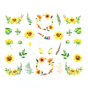 Yellow Flowers - Water Decals for Nails - The Unicorn's DenWater Decals