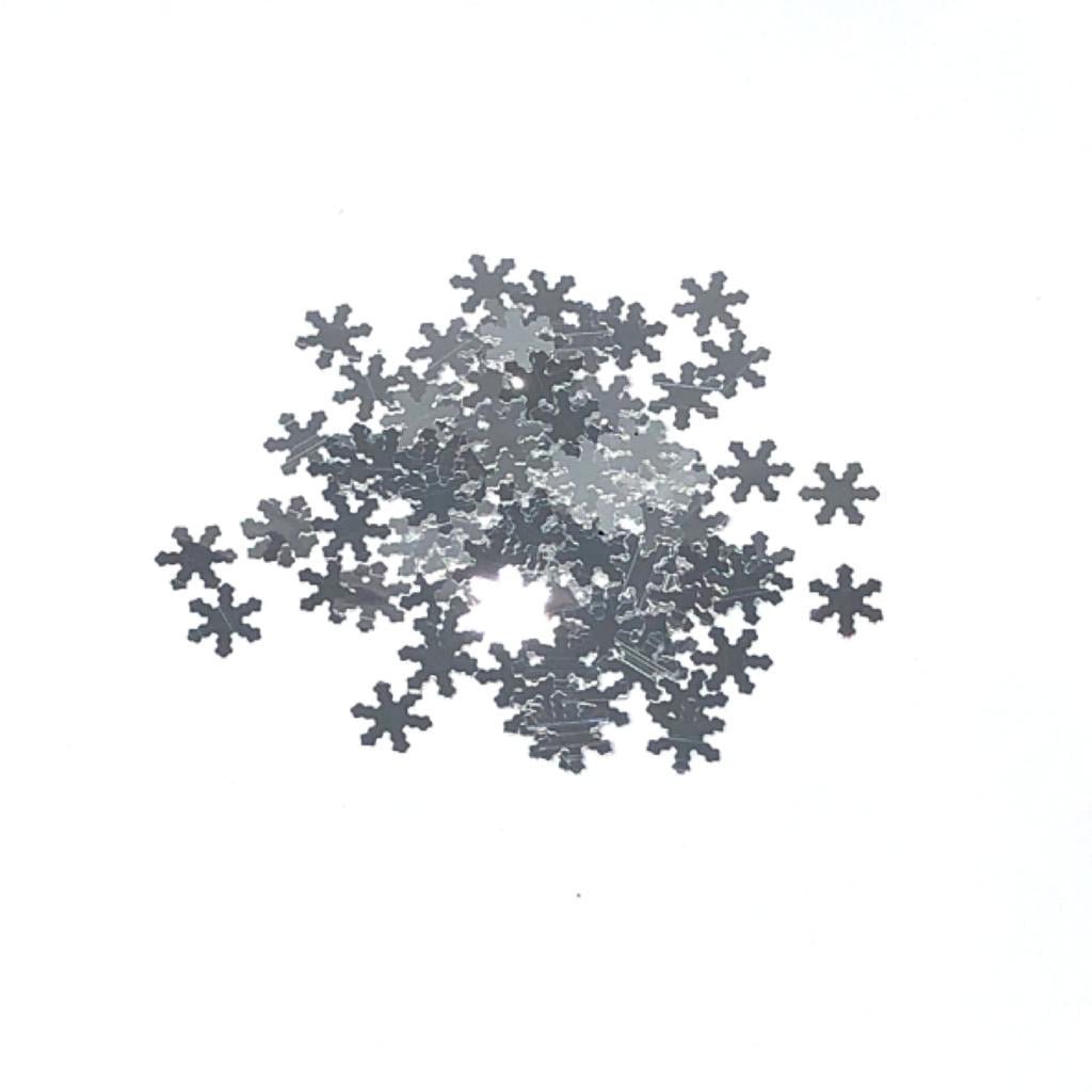 Bright Silver Snowflakes - The Unicorn's DenNail Art