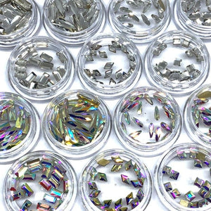 Fancy Crystal Starter Kit - 280 shaped crystals for nails - The Unicorn's DenCrystals