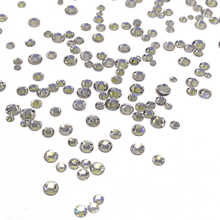 Mixed Sizes Silver Starlight Flatback Nail Crystals - The Unicorn's DenCrystals