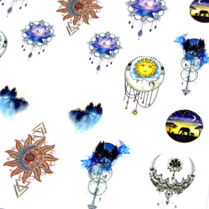 Celestial Dream Catchers - Water Decals for Nails - The Unicorn's DenWater Decals