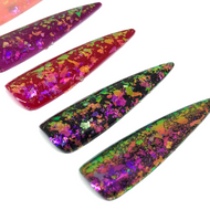 Amethyst/Gold Unicorn Chrome Flakes - The Unicorn's Denchrome
