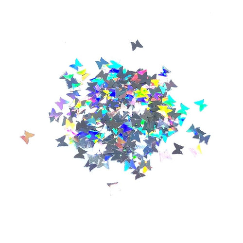 Holo Silver Butterflies - The Unicorn's Den