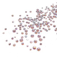 Mixed Sizes Light Rose AB Flatback Crystals - 300 Crystals - The Unicorn's DenCrystals