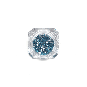 SS4 Aquamarine Flatback Crystals - 1440 Crystals - The Unicorn's DenCrystals